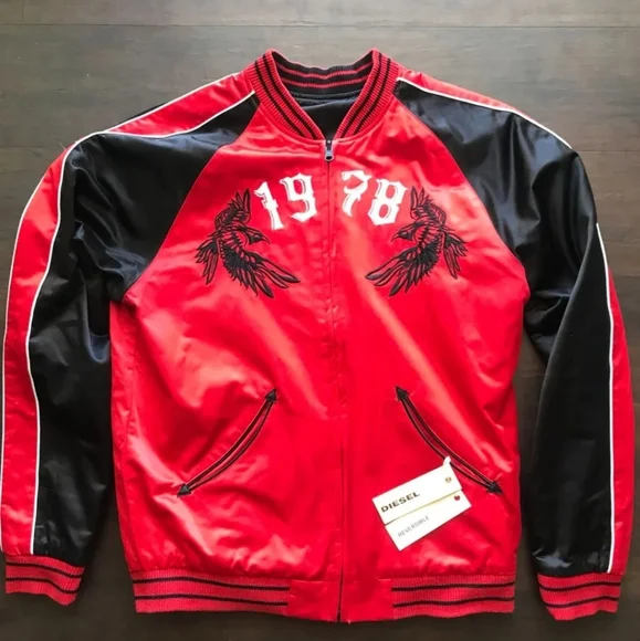 Diesel | Jackets & Coats | Diesel Reversible Satin Venice Wolf  